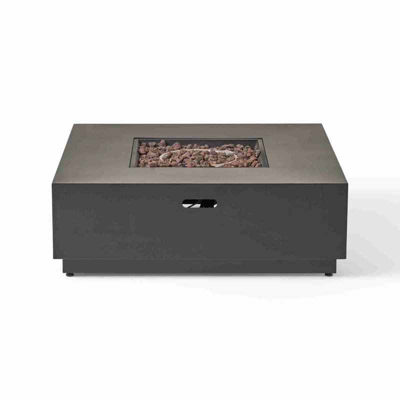 Propane Fire Pit Table, Dark Gray