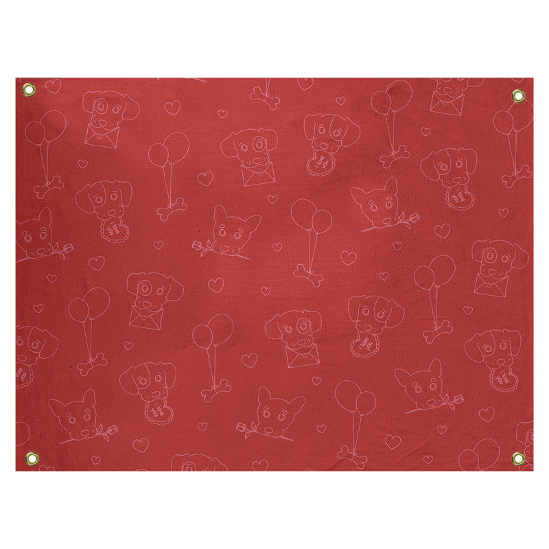 Tapisserie murale en polyester de hol st day, H 1 po x l 80 po x P 59 po, Rouge