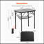 Table de camping pliante portative de 2 pi avec hauteur réglable, durable et légère pour une utilisation extérieure