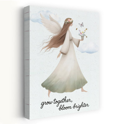 Bloom Brighter Angel Abstract Contemporary Bee Butterfly Wall Art