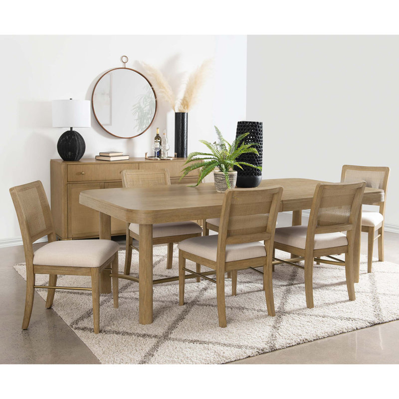 Ensemble de table de salle à manger à rallonge 7 pièces 7 pièces, 7 pièces : table, 6 chaises