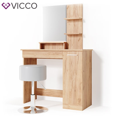 Algarin Dressing Table with Mirror