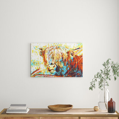 Highland Cow Art - Wrapped Canvas