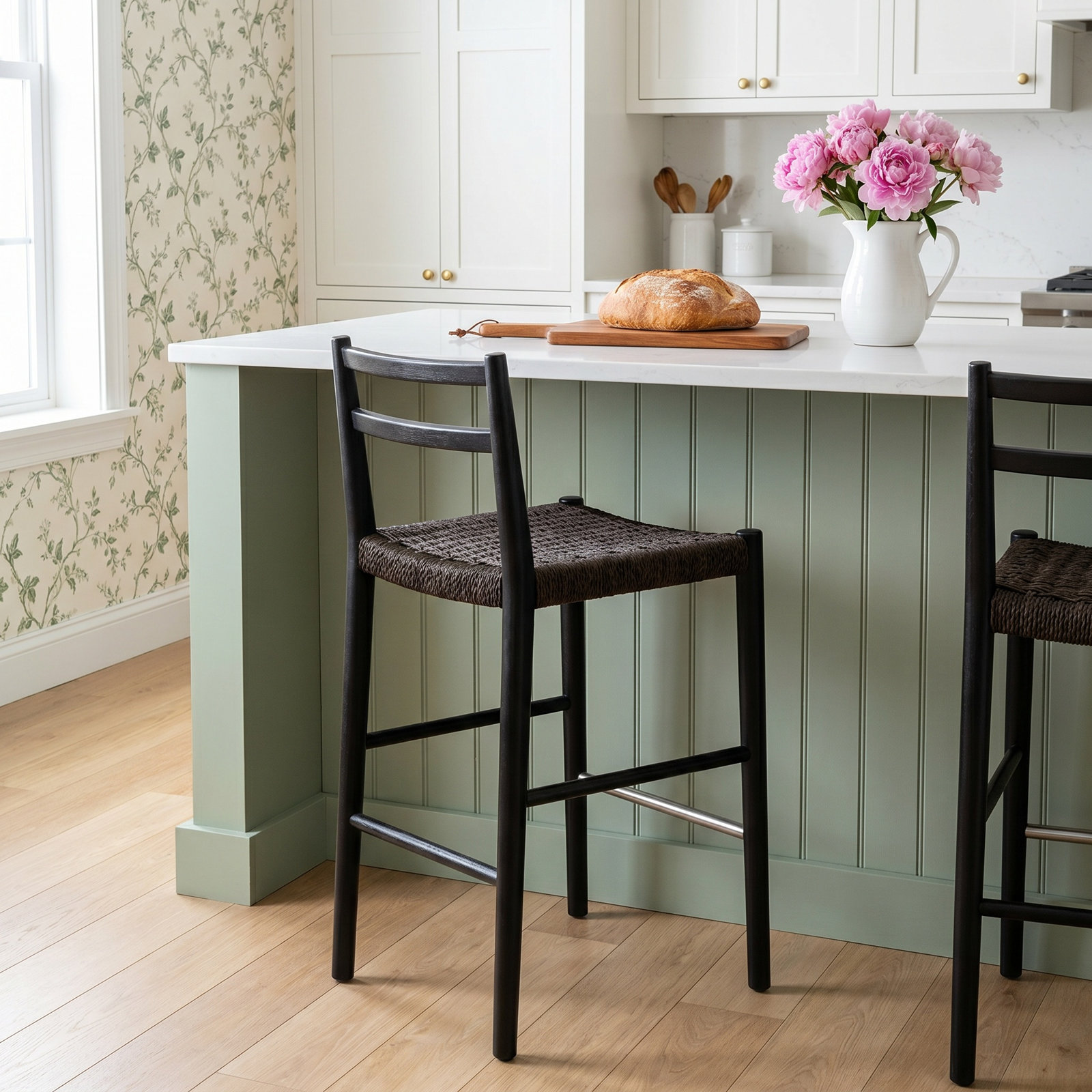 Derrek 26" Bar Stool, Black