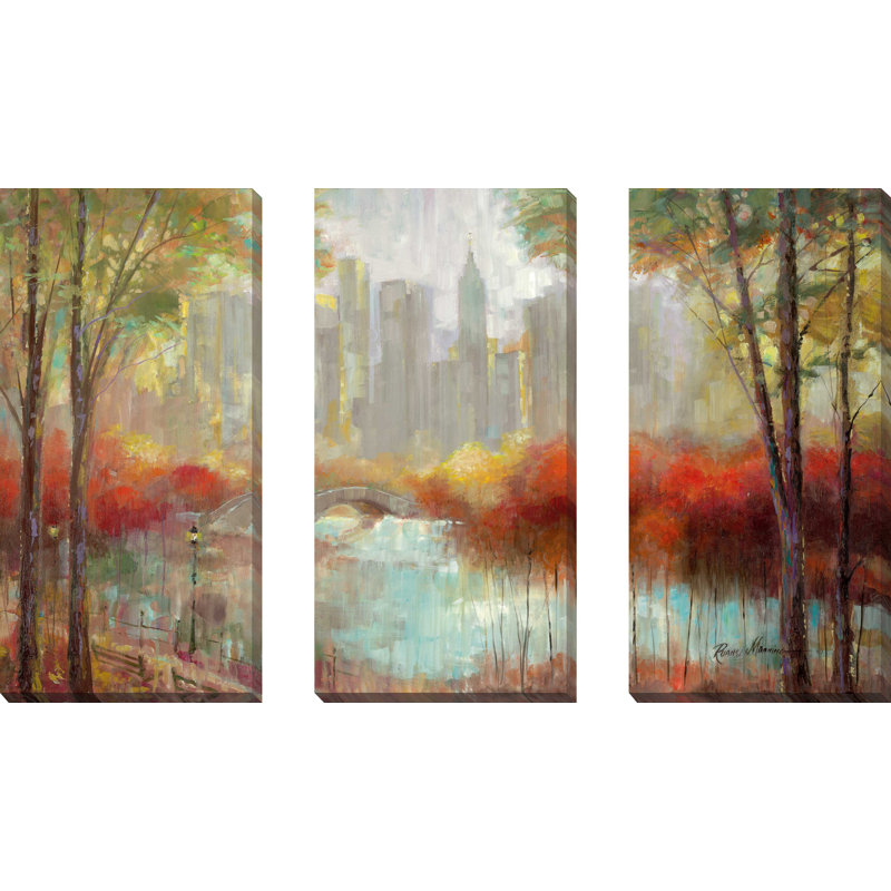 «City View», ensemble de 3 impressions sur toile