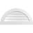 Half Round Surface Mount Signature Urethane Non-Functional Gable Vent Primed Tan-101724384