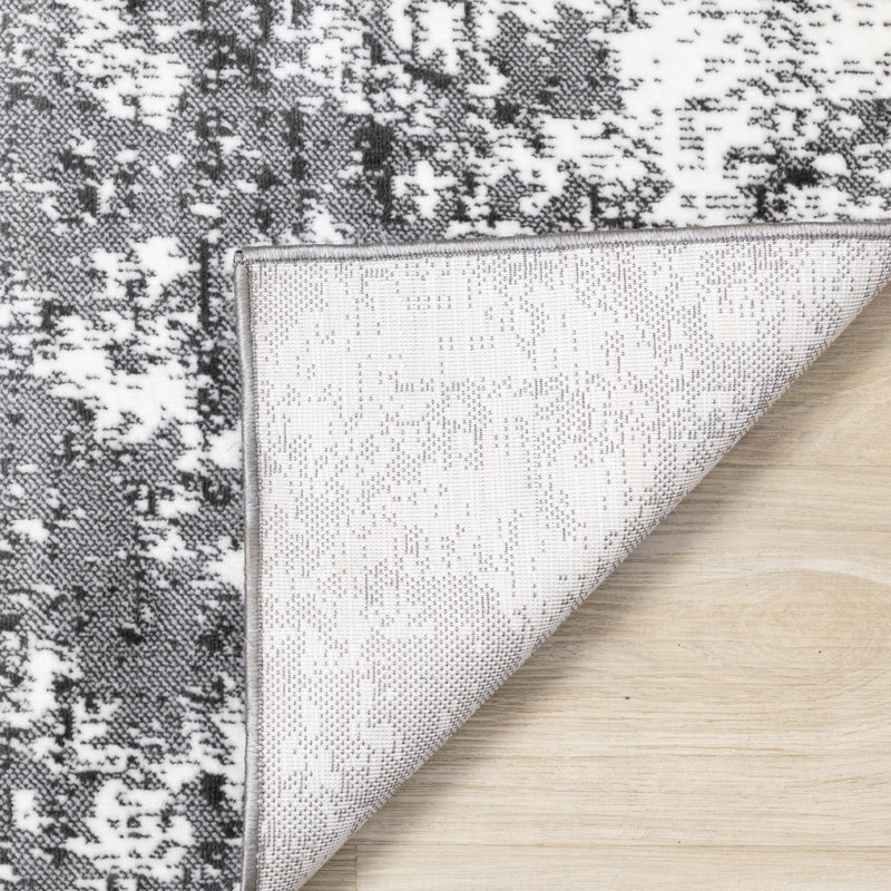 Tapis gris Ishant, Rectangle 5 pi 3 po x 7 pi 7 po