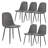 Modern Faux Leather Upholstered Dining Chair with Gold Cantilever Base-384739022