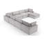 Canapé modulaire rembourré 8 pièces Nuccio