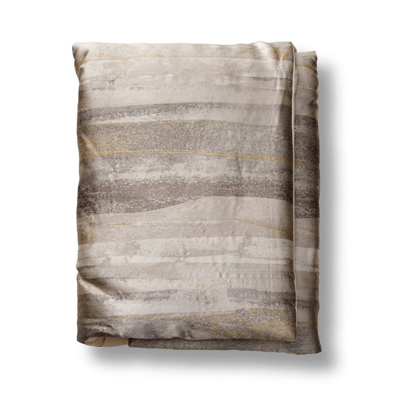 Horizon Throw Blanket, Gold/Silver
