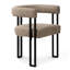 Fauteuil de salle à manger rembourré de 18 po en tweed-407900940