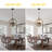 16" 4-Light Farmhouse Wood Chandelier, Rustic Geometric Chandelier for Living Room, Hallway-2057505723