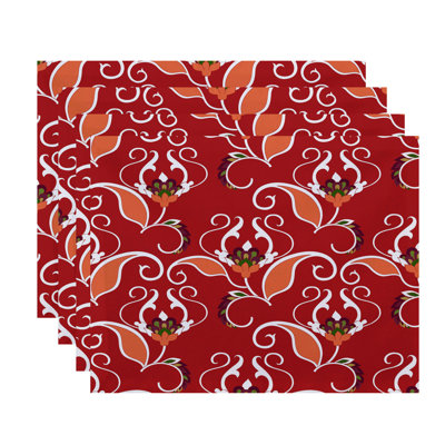 Selina Polyester Floral Rectangle Placemat
