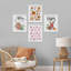 «Eggnog Gingerbread Seasonal Illustration», impression encadrée sur papier, 4 pièces-97770278-97770283
