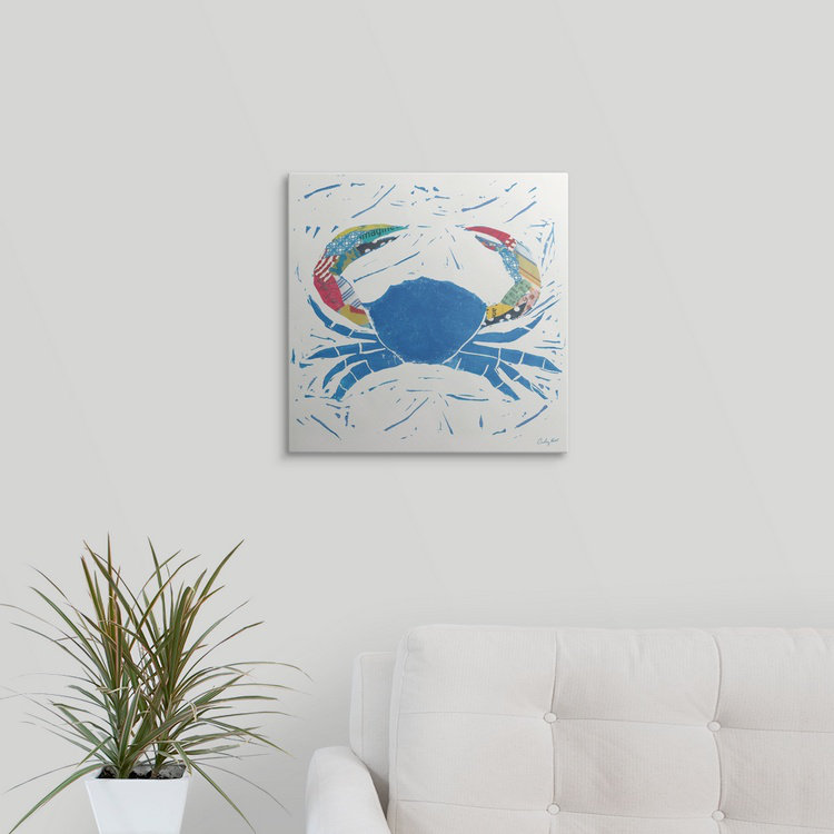 «Matheson Sea Creature - Crab 'Courtney Prahl, impression, H 35 po x l 35 po x P 1,5 po, Toile