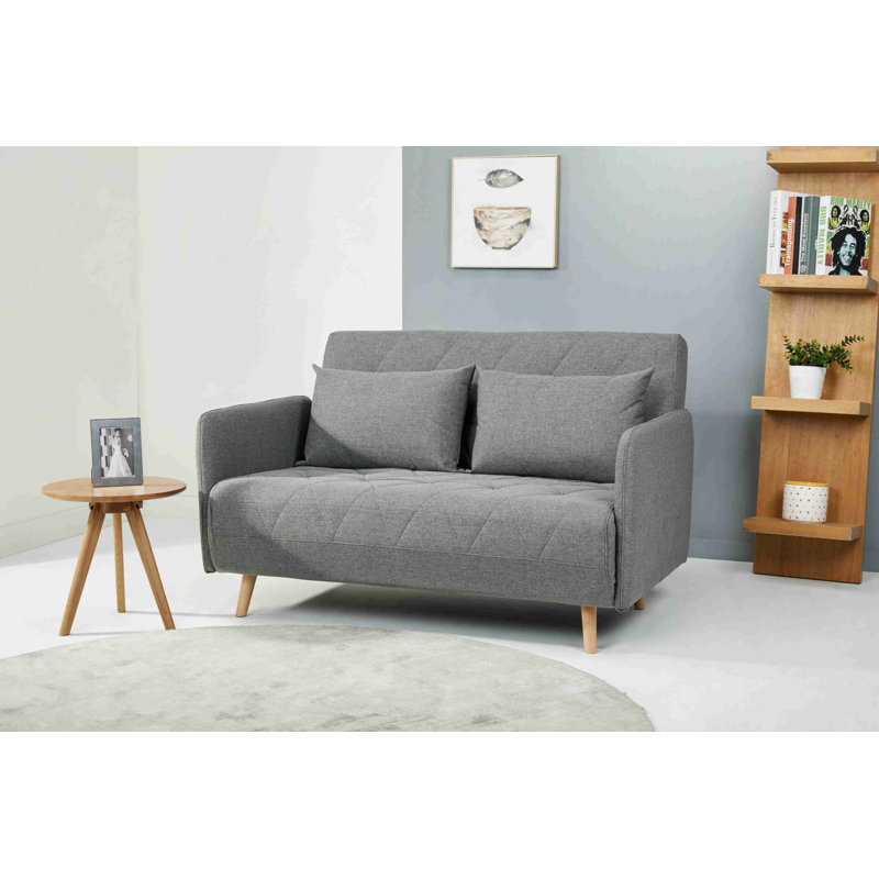 Tyrese 132Cm Round Arms Sofa Bed