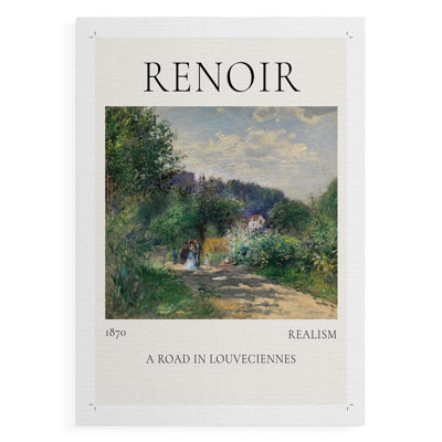 A Road In Louveciennes Poster -Canvas Print Only - NOT FRAMED