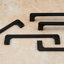 Matt Black Squared Angled D-Bar Handles-128905932