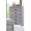 Commode 5 tiroirs contemporaine, commode de chambre à coucher, armoire d'appoint