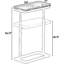 Table d'appoint à hauteur réglable pour canapé et lit, table de bout multifonctionnelle avec fabrication robuste pour le salon et la chambre à coucher