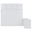 Lit escamotable mural Queen Size avec bureau, étagères de rangement et grandes armoires, blanc