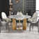 Round Sintered Stone Dining Table With Rotating Tray