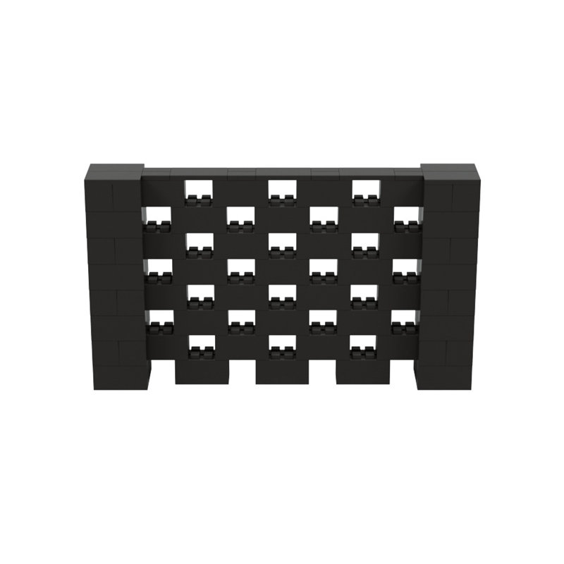 Ensemble mural 4 po de haut Everblock, Noir, 84"
