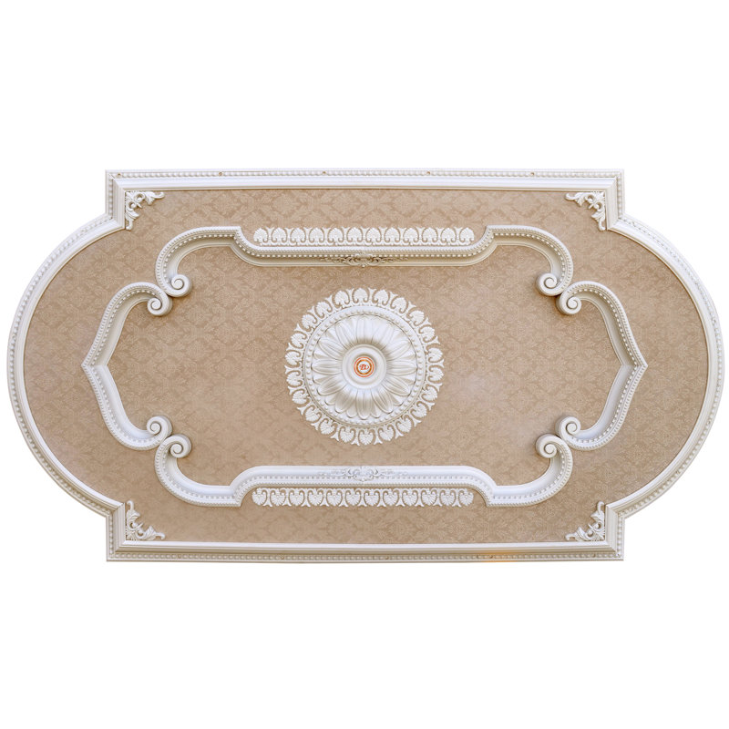 Blanco Rectangular Chandelier Ceiling Medallion, 51" H x 94" W x 3" D