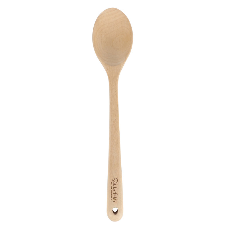 Golden Brown Beech Wood 5-Piece Cooking Utensil Set