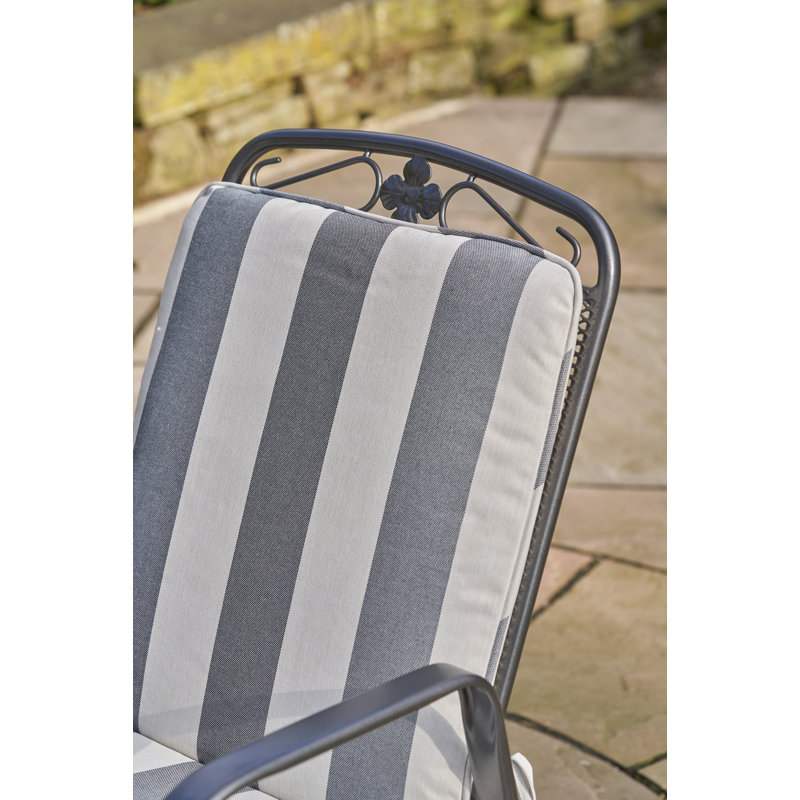 Round 2 - Person 60cm Long Bistro Set with Cushions