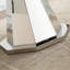 Round Faux Marble Dining Table, Modern and Elegant Design for Kitchen and Dining Room, High Gloss and Durable