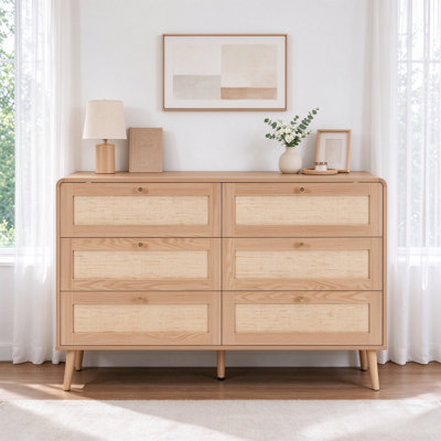 120 cm W Chest of 6 Drawers