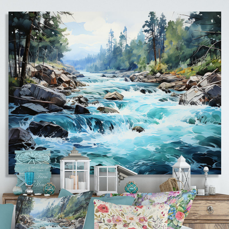 Canada Dancing Rapids I, H 12 po x l 20 po x P 1 po