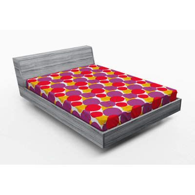 Microfiber Polka Dots Fitted Sheet