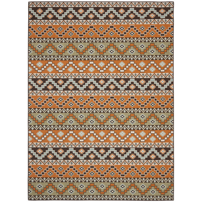 Northpoint Ikat Indoor/Outdoor Area Rug, Square 8'
