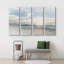 «Birds Take Flight Over Coastal Beach Landscape Nature», reproduction sur toile, 4 pièces