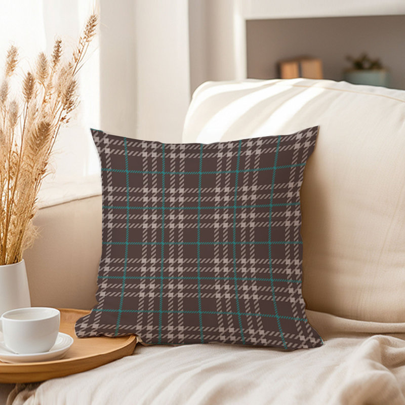 Retro Plaid Pattern IX, 16"H x 16"W