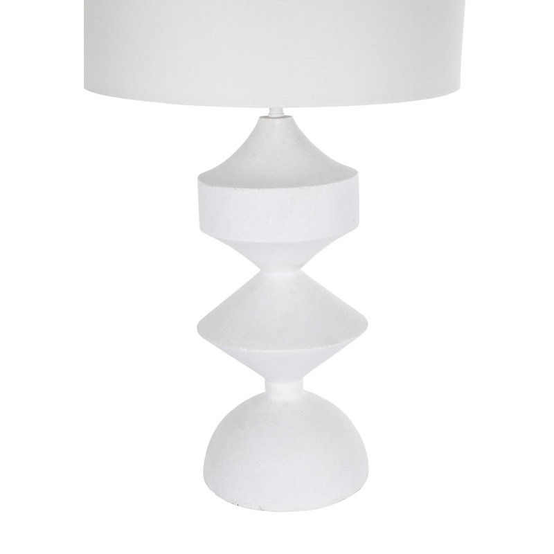 Maddox Resin Table Lamp, White