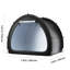 Tente de rangement imperméable en forme de ventilateur pour 4 à 5 vélos, double imperméable, avec revêtement argenté 210D, plateau arqué, structure renforcée, stabilité à plusieurs points, légère, portable, assemblage rapide, noir