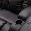 Deneishia 3 Seater Linen Reclining Sofa-703645984