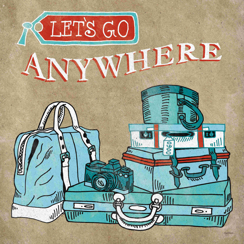 Valise Adventure Love taupe, H 12 po x l 12 po, Non, Toile tendue