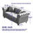Contemporary Chesterfield Sofa With Tech Fabric Upholstery, Button Tufting, Nailhead Trim, Wooden Legs, And Spring-Enhanced Cushions For  Comfort And Durability.-155040293-155040292