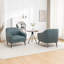 Fauteuil demi-tonneau en simili cuir Ammon-55865694