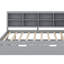 Lit de jour en bois, base de lit plateforme moderne avec lit gigogne simple, tablettes et ports USB-258861787-258861733