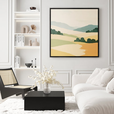 Art mural encadré abstrait rétro antique classique pour chambre à coucher