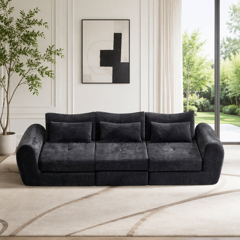 Modular Cloud Sofa, Black