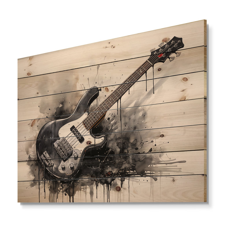 Bruyère - décor de bois musical sur bois de pin naturel, H 24 po x l 32 po