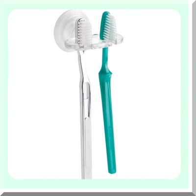 ClearGuard BPA-Free Suction Toothbrush Holder - Compact & Hygienic Bathroom Organizer