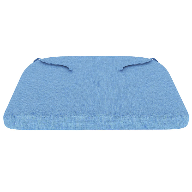 Dining ChairSeat Pad Replacement Cushion – 17.5L x 18.5W x 2D, Canvas Air Blue Sunbrella® Canvas