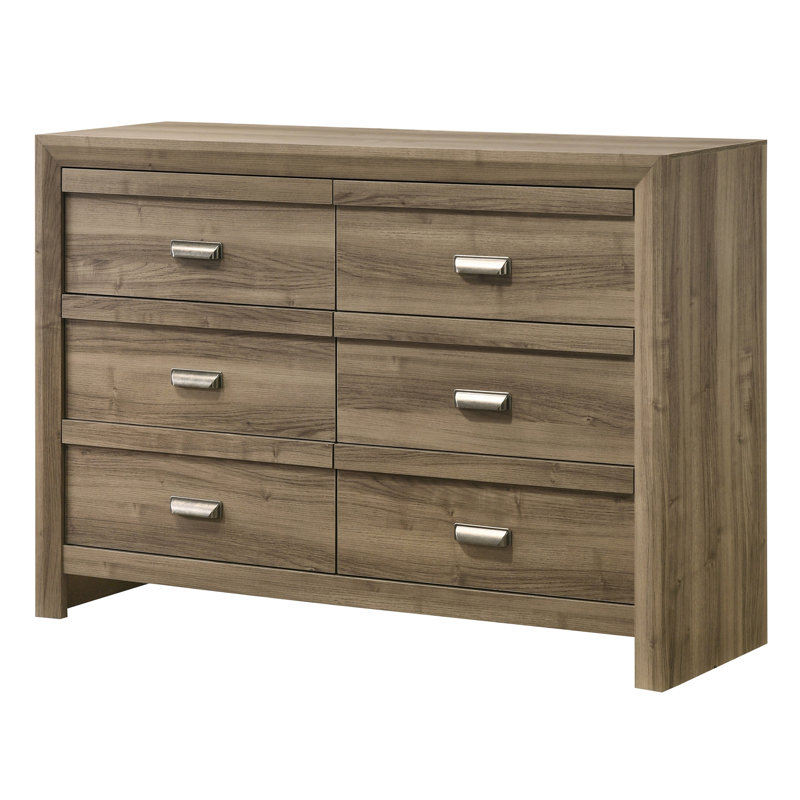 Mobilier de chambre à coucher 1 tiroir à 6 tiroirs de style contemporain en bois